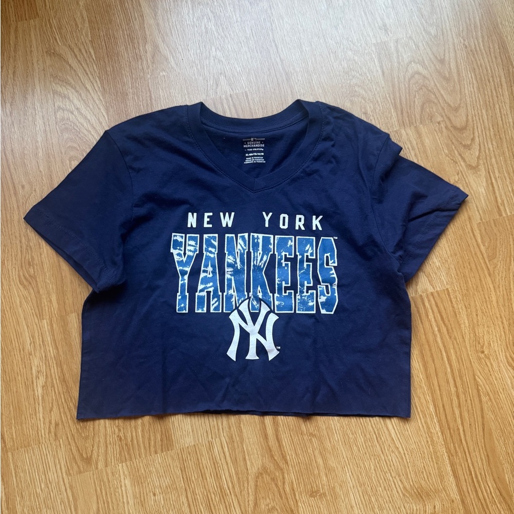 New York Yankees Navy crop top